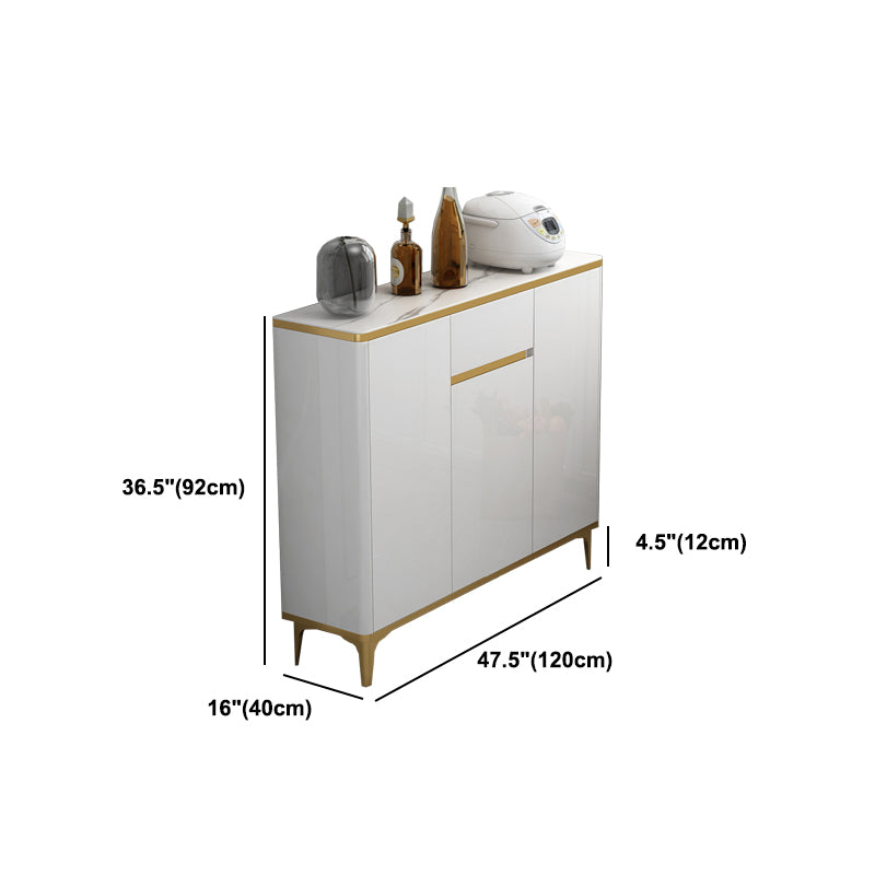 Glam Engineered Wood Sideboard Adjustable Shelves Dining Room Sideboard Clearhalo 'buffet_sideboard' 'Buffets & Sideboards' 'furn' 'furn_buffet_sideboard' 'Furniture' 'Kitchen & Dining Furniture' 5297169