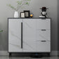 Sideboard glam sideboard in legno ingegnere grigio con porta per soggiorno