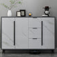 Sideboard glam sideboard in legno ingegnere grigio con porta per soggiorno