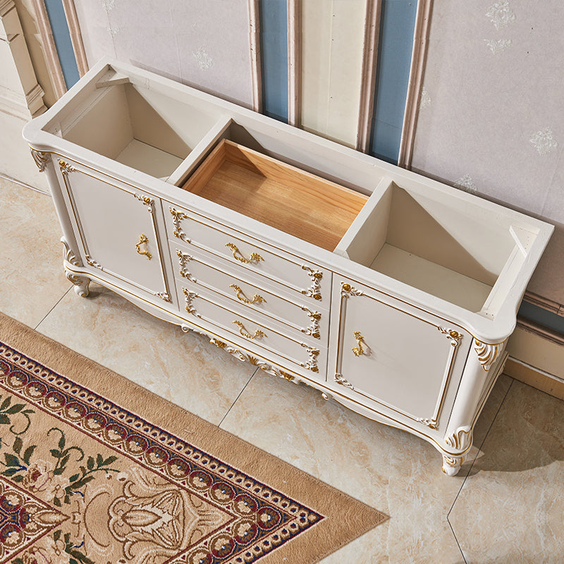 Sideboard Sideboard in pietra a 2 porte in stile glam per soggiorno