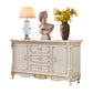 Sideboard Sideboard in pietra a 2 porte in stile glam per soggiorno