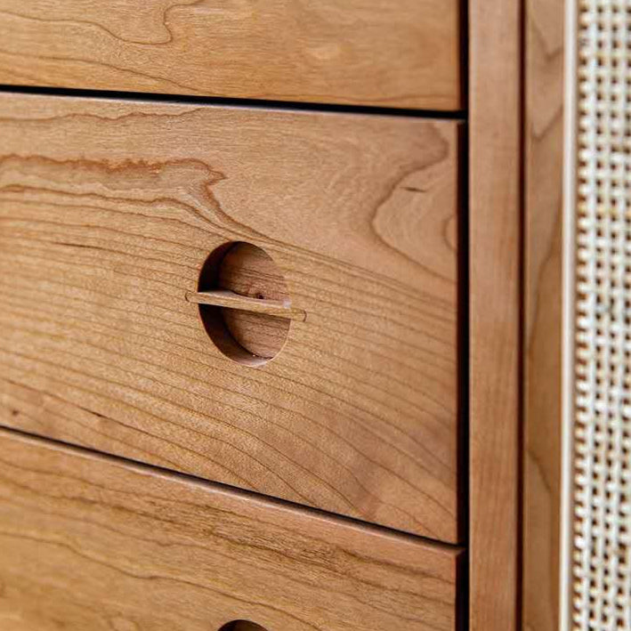 Sala da pranzo armadio in stile moderno 4 cassetto a 2 porte in pino