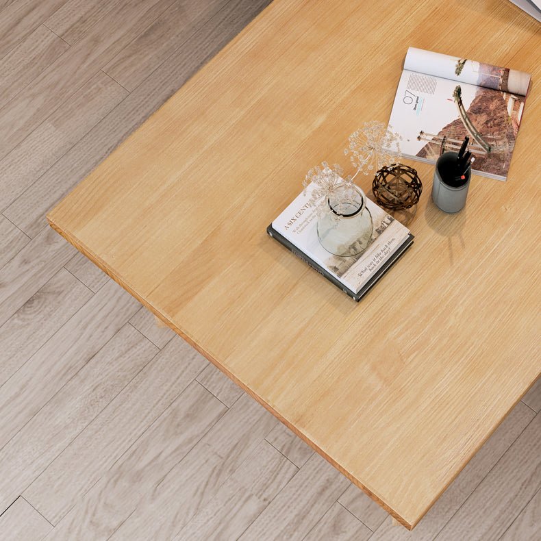 Contemporary Pine Wood Office Desk Rectangular Desk with Sled Base Clearhalo 'furn' 'furn_office_desk' 'Furniture' 'Office Desks' 'Office Furniture' 'office_desk' 5297327