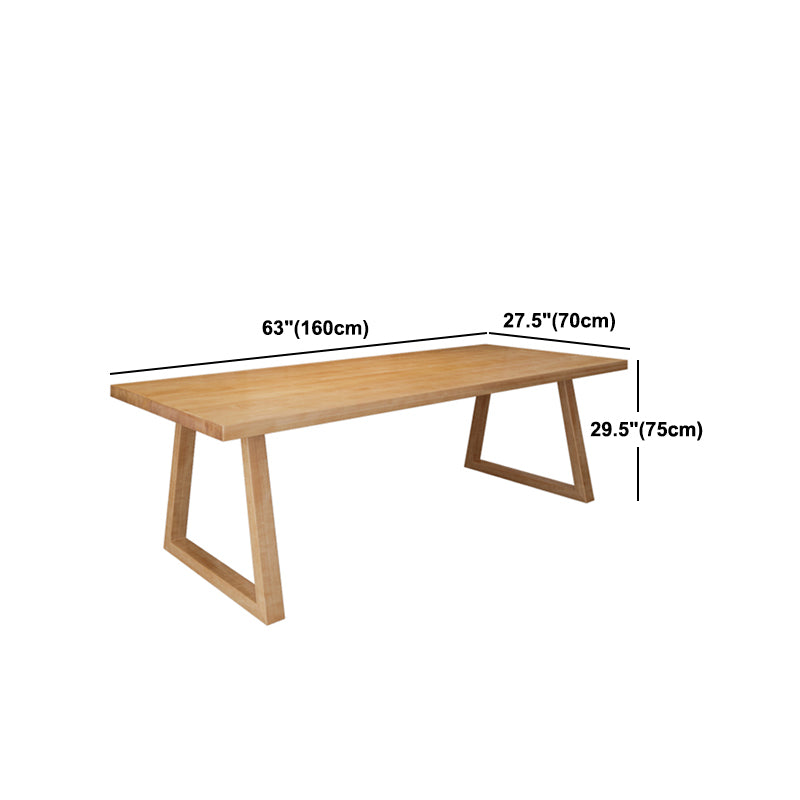 Contemporary Pine Wood Office Desk Rectangular Desk with Sled Base Clearhalo 'furn' 'furn_office_desk' 'Furniture' 'Office Desks' 'Office Furniture' 'office_desk' 5297332