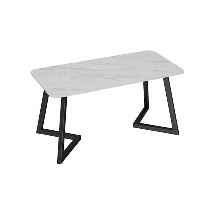 Escritorio de escritura rectangular industrial escritorio de piedra sinterizado para el hogar