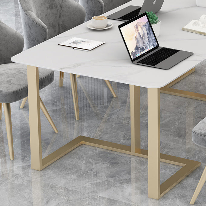 Home Office Table de réunion rectangulaire de luxe