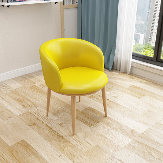 Silla de tareas sin brazos silla de oficina en casa moderna con ruedas sin ruedas