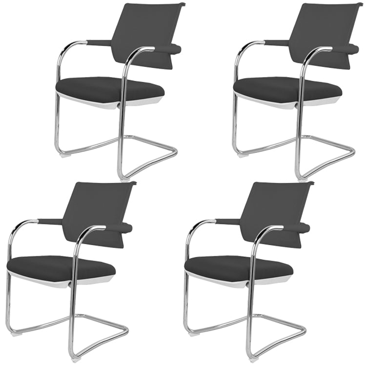 Sedia conferenza moderna no wheels sedia per ufficio a casa con braccio