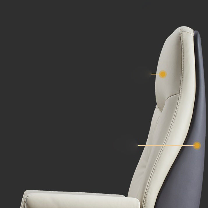 Marco de metal cromado silla de tareas moderna silla de escritorio ejecutivo con espalda alta