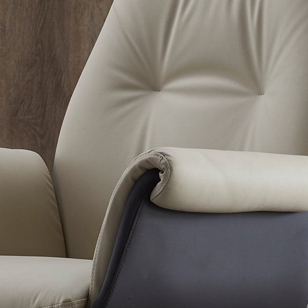 Marco de metal cromado silla de tareas moderna silla de escritorio ejecutivo con espalda alta