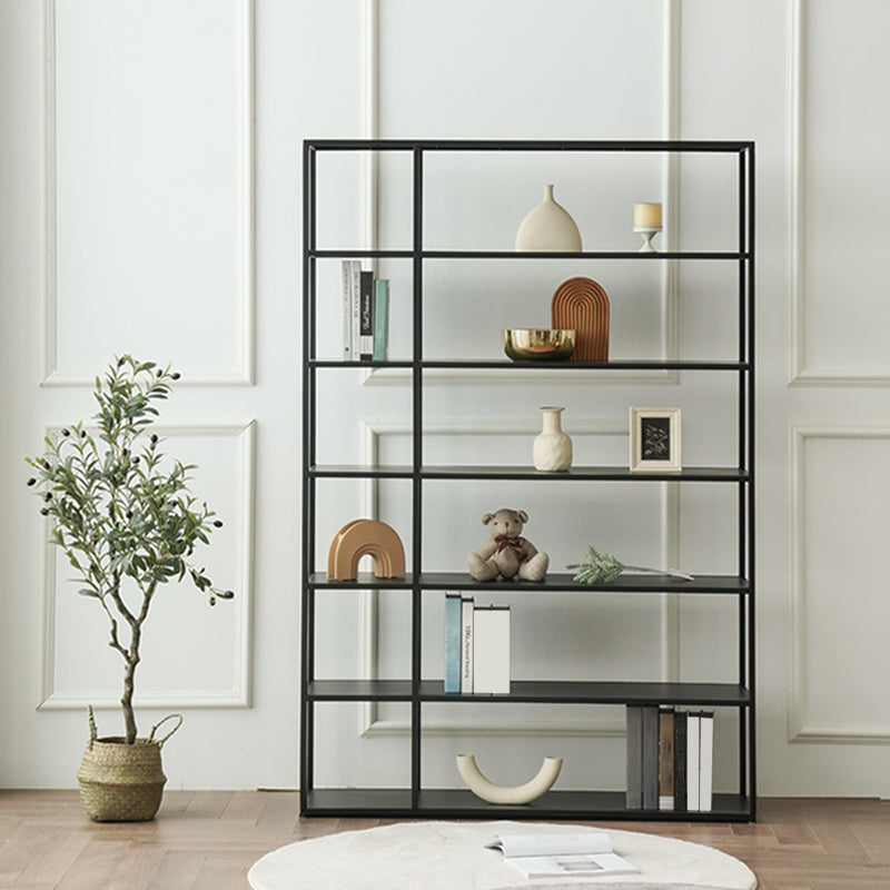 Contemporary Bookcase Metal Open Back Bookshelf for Home Office Clearhalo 'Bookcases' 'furn' 'furn_bookcases' 'Furniture' 'Office Furniture' 5297968