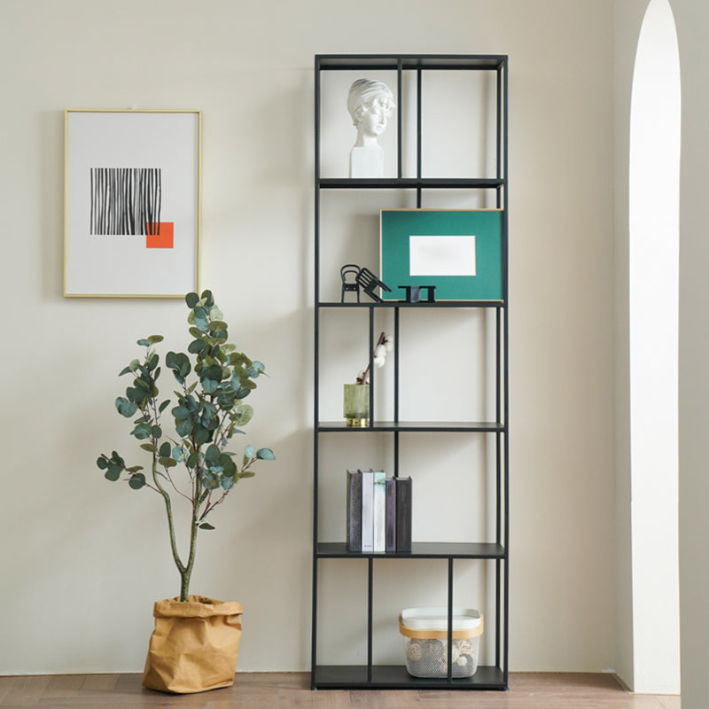 Contemporary Bookcase Metal Open Back Bookshelf for Home Office Clearhalo 'Bookcases' 'furn' 'furn_bookcases' 'Furniture' 'Office Furniture' 5297970