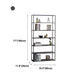 Contemporary Bookcase Metal Open Back Bookshelf for Home Office Clearhalo 'Bookcases' 'furn' 'furn_bookcases' 'Furniture' 'Office Furniture' 5297983