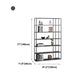 Contemporary Bookcase Metal Open Back Bookshelf for Home Office Clearhalo 'Bookcases' 'furn' 'furn_bookcases' 'Furniture' 'Office Furniture' 5297984
