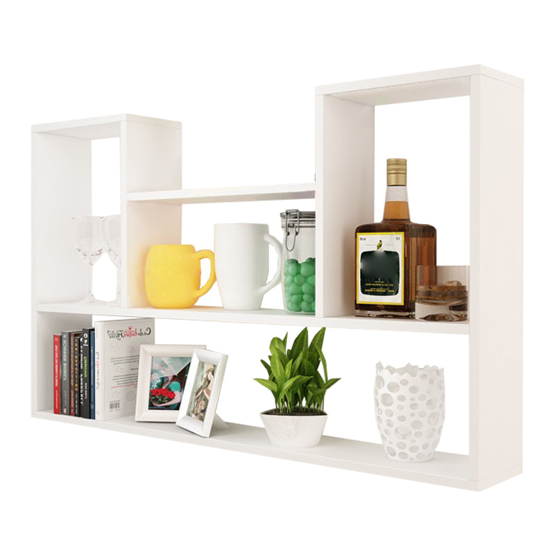 Wall Mounted Bookshelf Scandinavian Style Bookcase for Home and Study Room 39.4"L x 5.9"W x 23.6"H White Clearhalo 'Bookcases' 'furn' 'furn_bookcases' 'Furniture' 'Office Furniture' 5298034
