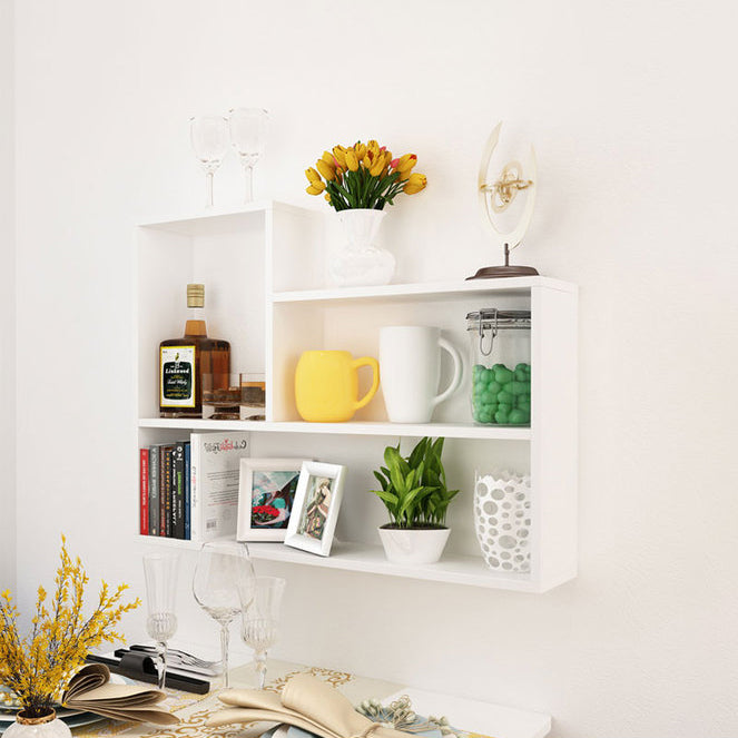 Wall Mounted Bookshelf Scandinavian Style Bookcase for Home and Study Room White Clearhalo 'Bookcases' 'furn' 'furn_bookcases' 'Furniture' 'Office Furniture' 5298036