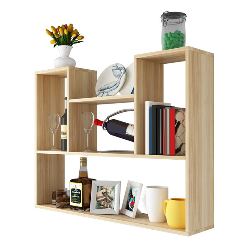 Wall Mounted Bookshelf Scandinavian Style Bookcase for Home and Study Room 39.4"L x 7.9"W x 29.5"H Natural Clearhalo 'Bookcases' 'furn' 'furn_bookcases' 'Furniture' 'Office Furniture' 5298042