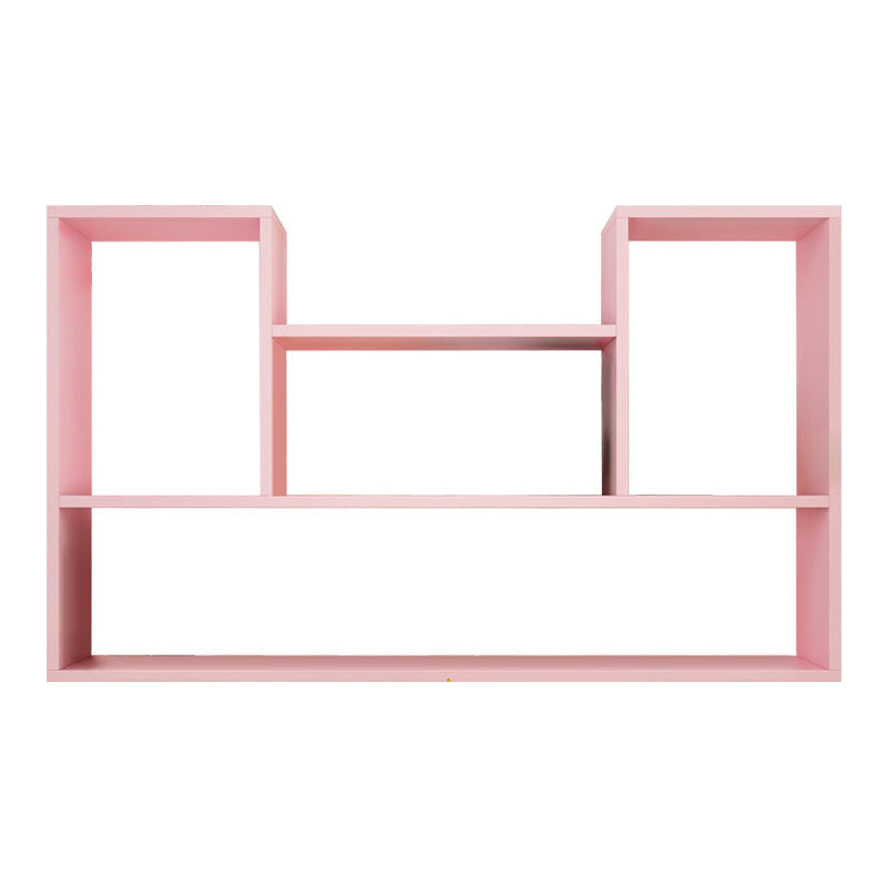 Wall Mounted Bookshelf Scandinavian Style Bookcase for Home and Study Room 39.4"L x 5.9"W x 23.6"H Pink Clearhalo 'Bookcases' 'furn' 'furn_bookcases' 'Furniture' 'Office Furniture' 5298044
