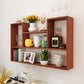 Wall Mounted Bookshelf Scandinavian Style Bookcase for Home and Study Room 39.4"L x 5.9"W x 23.6"H Brown Clearhalo 'Bookcases' 'furn' 'furn_bookcases' 'Furniture' 'Office Furniture' 5298046