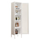 13.78"W Bookshelf Scandinavian Style Bookcase with Door for Home Office