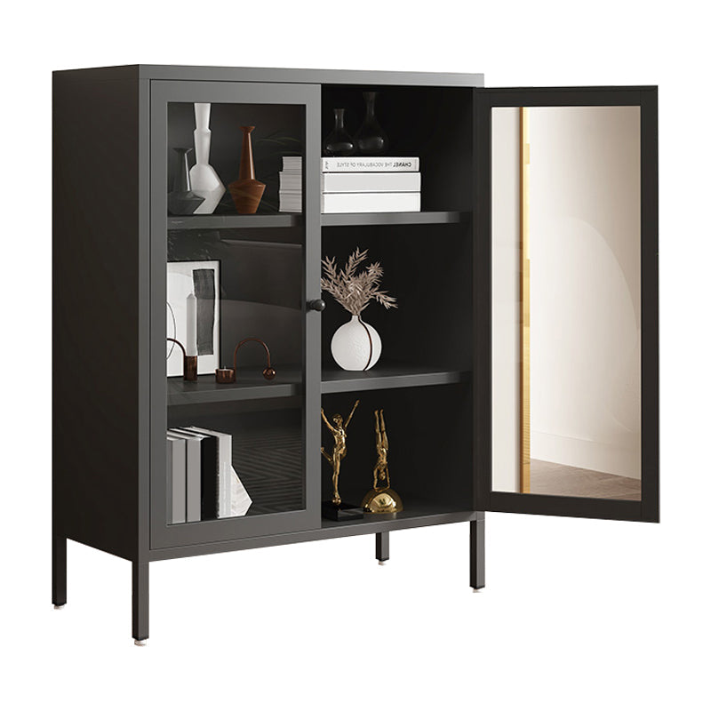 13.78"W Bookshelf Scandinavian Style Bookcase with Door for Home Office