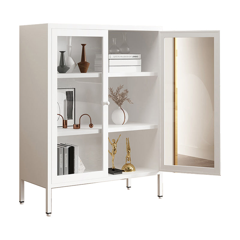 13.78"W Bookshelf Scandinavian Style Bookcase with Door for Home Office