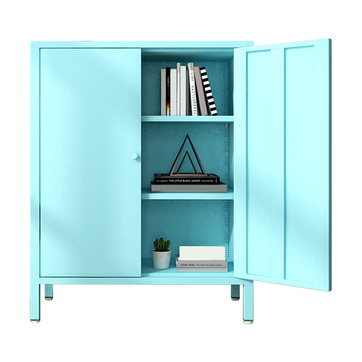 13.78"W Bookshelf Scandinavian Style Bookcase with Door for Home Office