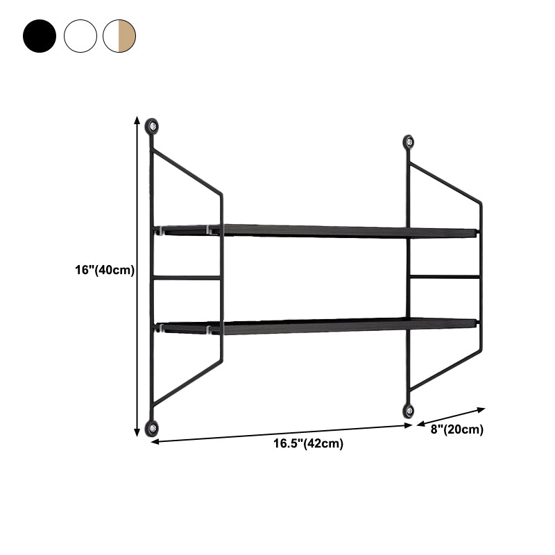7.87"W Bookcase Contemporary Style Wall Mounted Bookshelf for Home Office