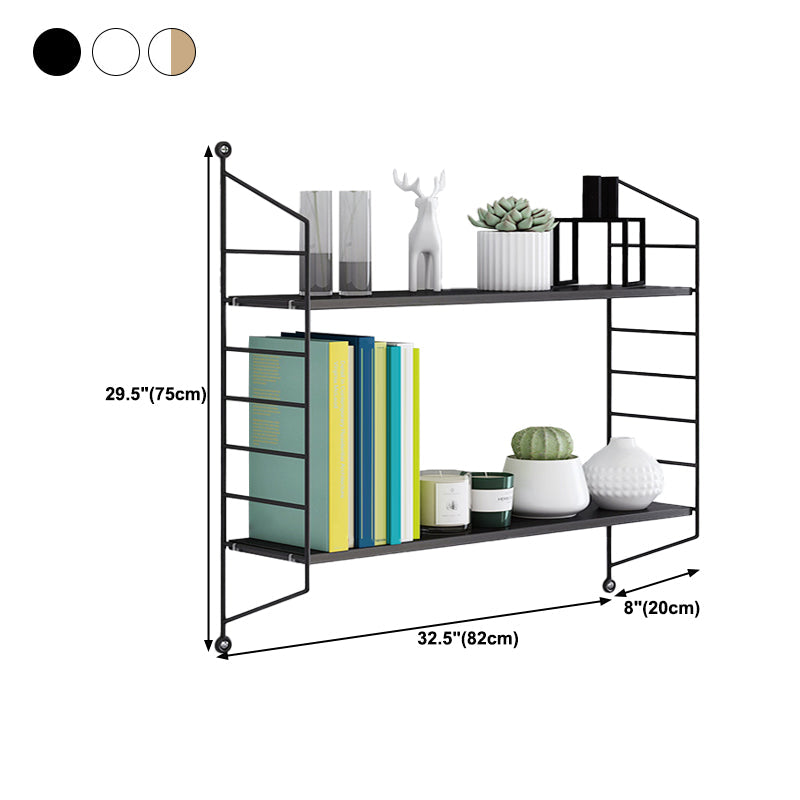 7.87"W Bookcase Contemporary Style Wall Mounted Bookshelf for Home Office