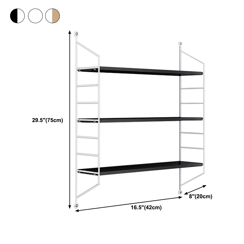 7.87"W Bookcase Contemporary Style Wall Mounted Bookshelf for Home Office