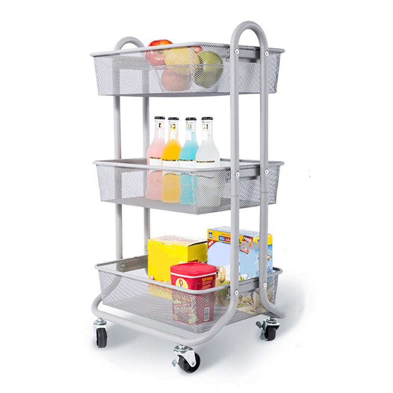 Scandinavian Style Bookcase with Casters Bookshelf for Home and Office