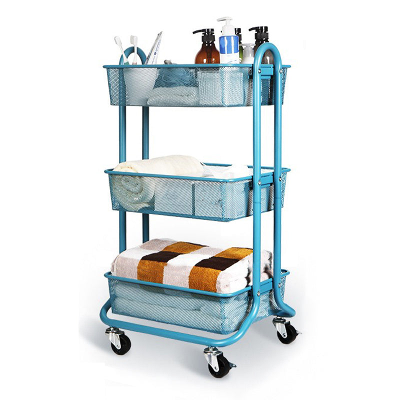 Scandinavian Style Bookcase with Casters Bookshelf for Home and Office