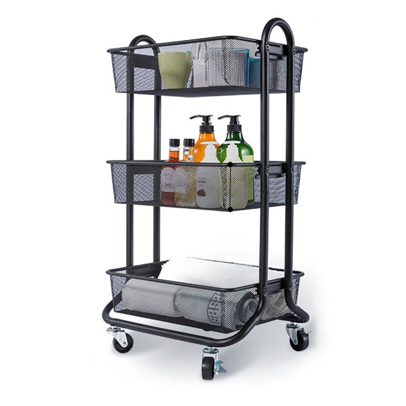 Scandinavian Style Bookcase with Casters Bookshelf for Home and Office