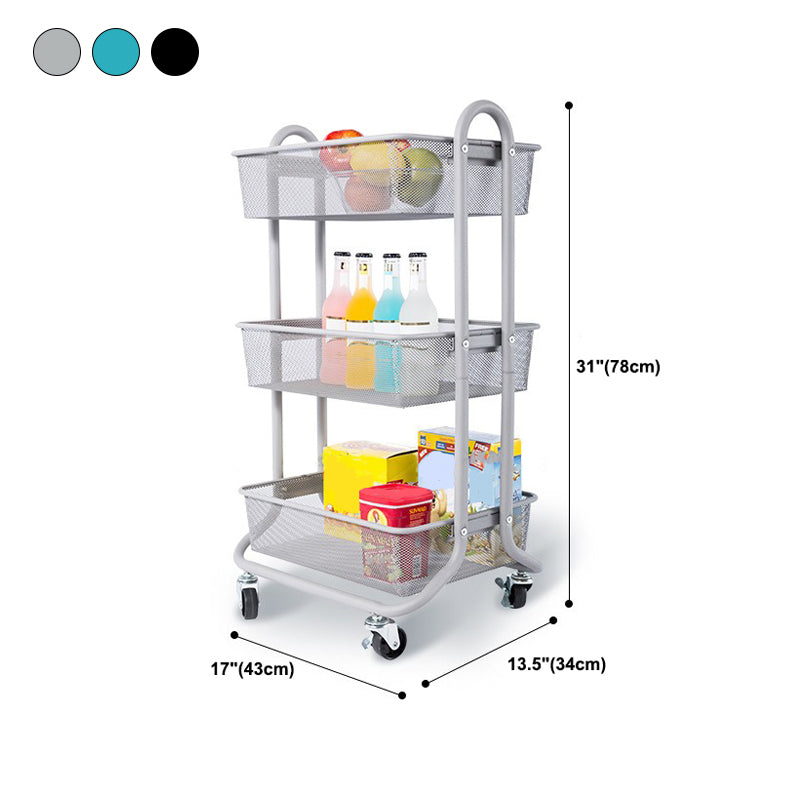 Scandinavian Style Bookcase with Casters Bookshelf for Home and Office