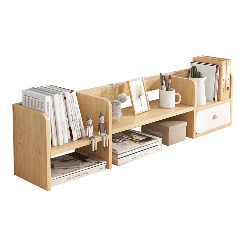 Modern Style Bookcase in Brown Color Wood Bookshelf for Office 46.5"L x 6.7"W x 9.4"H Clearhalo 'Bookcases' 'furn' 'furn_bookcases' 'Furniture' 'Office Furniture' 5298233