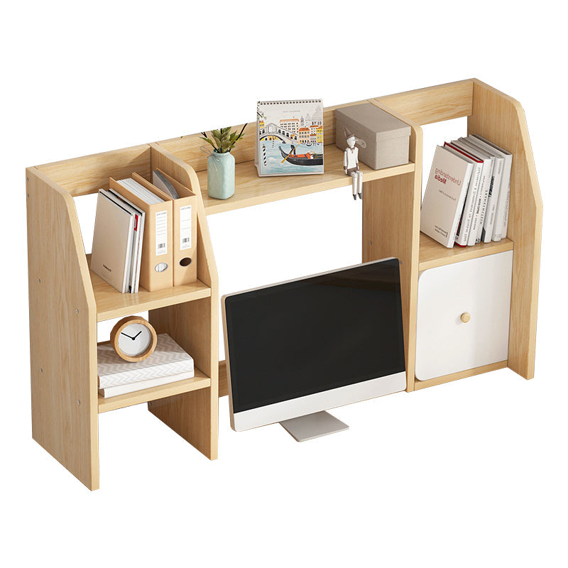 Modern Style Bookcase in Brown Color Wood Bookshelf for Office 30.7"L x 7.9"W x 23.6"H Clearhalo 'Bookcases' 'furn' 'furn_bookcases' 'Furniture' 'Office Furniture' 5298239