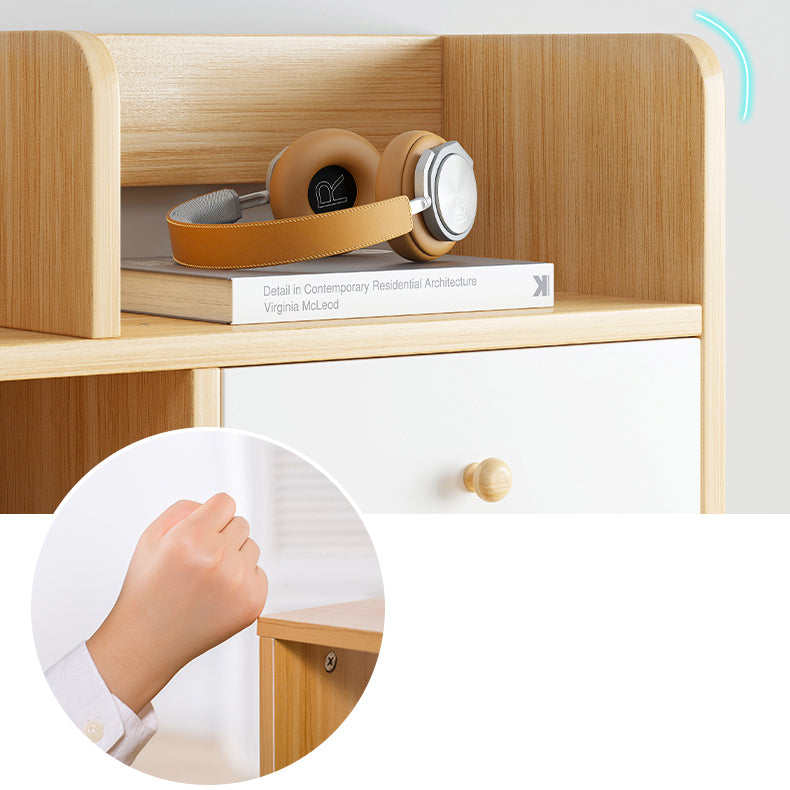 Modern Style Bookcase in Brown Color Wood Bookshelf for Office Clearhalo 'Bookcases' 'furn' 'furn_bookcases' 'Furniture' 'Office Furniture' 5298240