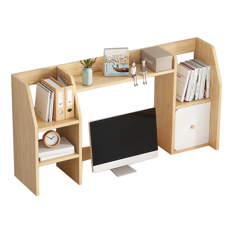 Modern Style Bookcase in Brown Color Wood Bookshelf for Office 38.6"L x 7.9"W x 23.6"H Clearhalo 'Bookcases' 'furn' 'furn_bookcases' 'Furniture' 'Office Furniture' 5298241