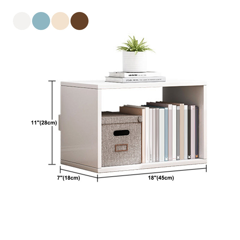 Scandinavian Style Bookshelf 11"H Wood Bookcase for Home Office