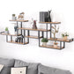 Industrial Floating Shelf Bookcase Metal and Wooden Bookshelf Clearhalo 'Bookcases' 'furn' 'furn_bookcases' 'Furniture' 'Office Furniture' 5298276