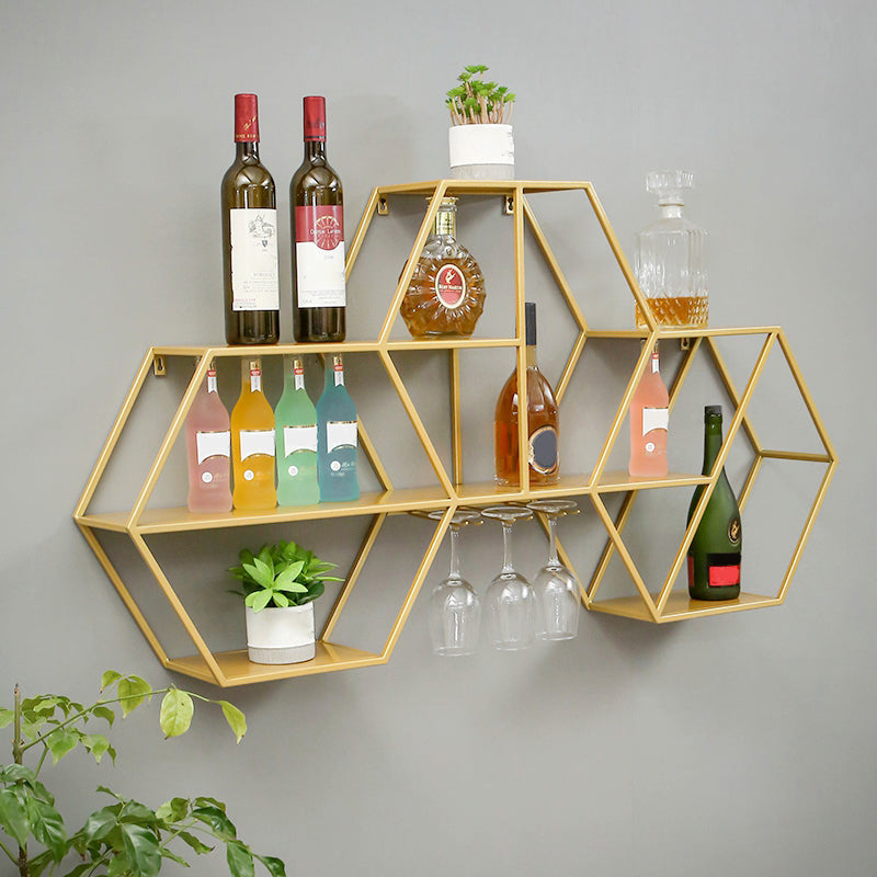 Libreria in metallo industriale galleggiante da 48,5 "L libreria per Home Office