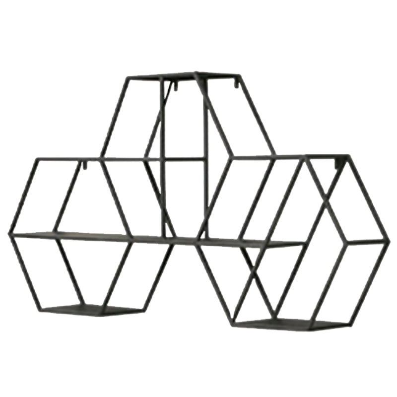 Libreria in metallo industriale galleggiante da 48,5 "L libreria per Home Office