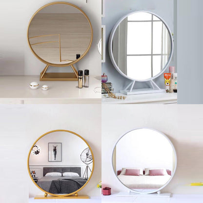 Glam Style 29,5 "Hauteur Golden Glass Top Making Vanity for Chambre