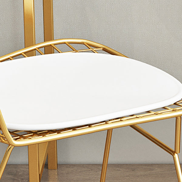 Glam Style 29,5 "Hauteur Golden Glass Top Making Vanity for Chambre