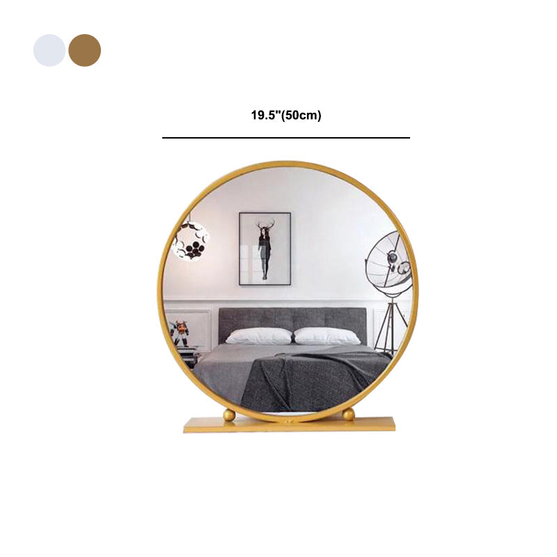 Glam Style 29,5 "Hauteur Golden Glass Top Making Vanity for Chambre