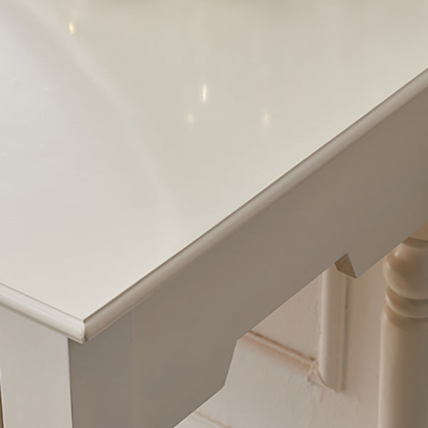 Ensemble de vanité blanc brillant avec tiroir commode moderne de pin à 2 dessins pour chambre à coucher