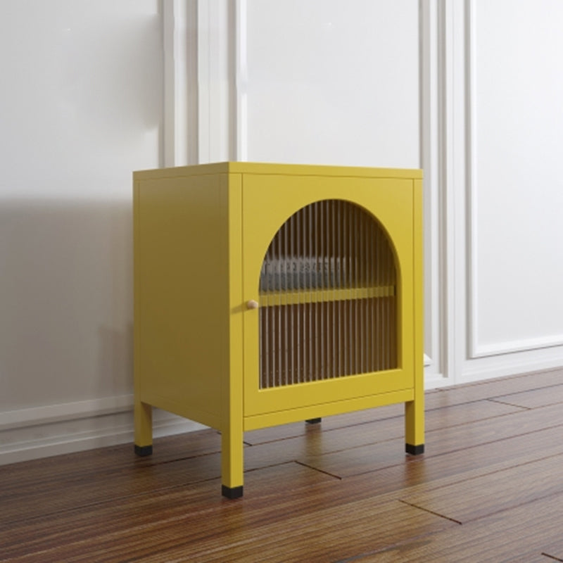 Porta rosa metallica/bianco/blu/giallo/nero quadrato/comodino della porta rotonda