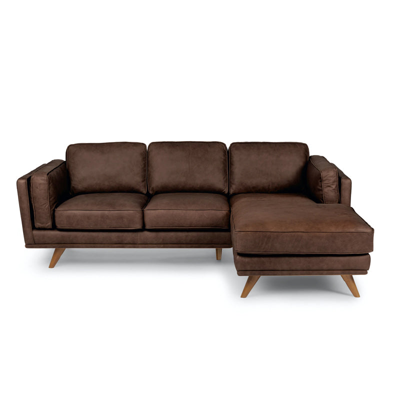 Fabric Pillow Top Arm Sofa 31.5"High Cushion Back Sectional Sofa,Brown Dark Brown Clearhalo 'furn' 'furn_sectionals' 'Furniture' 'Living Room Furniture' 'Sectionals' 5301327