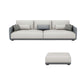 Modern Cream Faux Leather Straight Arm Sofa/Sectionals with water proof for Living Room