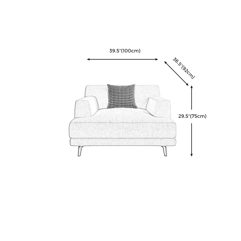 ステイン耐性のある固定居間埋め込み式アーム標準座席